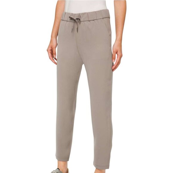 Lululemon On the Fly 7/8 *Woven Mid Rise Straight Leg Pants Carbon Dust Gray 2 - Picture 1 of 9